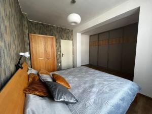 Postel nebo postele na pokoji v ubytování Apartment Spa and Fontain Poděbrady + 14 fotografií
