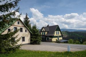 a house on the side of a road at Pension Cirf in Strážné