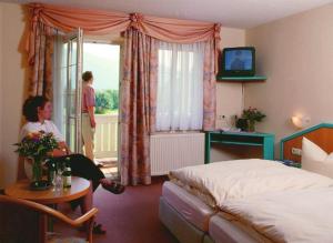 TV a/nebo společenská místnost v ubytování Gasthof Hotel zur Post