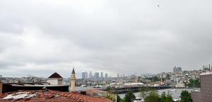 Nespecifikovaný výhled na destinaci Istanbul nebo výhled na město při pohledu z hotelu
