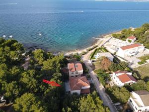een luchtzicht op een huis naast het water bij Apartments by the sea Susica, Ugljan - 21389 in Ugljan