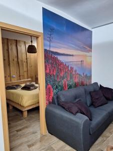 Ένα ή περισσότερα κρεβάτια σε δωμάτιο στο Recanto do Sol