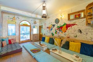Posezení v ubytování Nomads Hostel