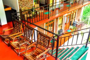 Balkón nebo terasa v ubytování MUM Jungle Inn