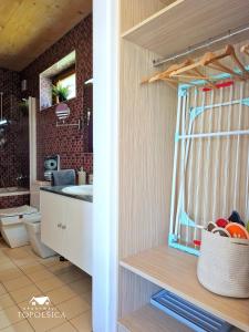 Kuchyň nebo kuchyňský kout v ubytování Apartment DREN near terme Topolšica