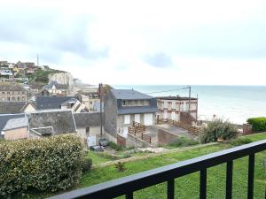 a view of the ocean from a balcony at LE NID SUR LA FALAISE in Ault