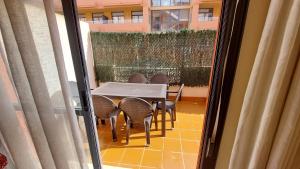 Balkón nebo terasa v ubytování Vera Albacora V Costa Rey