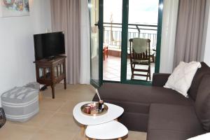 TV a/nebo společenská místnost v ubytování Port Balchik apartment