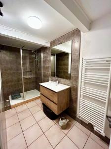 Phòng tắm tại Rives de Bourges