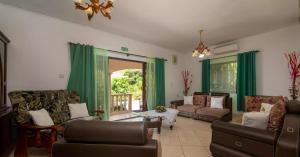 Posezení v ubytování Chez Benoit Self Catering