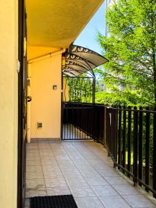 Balkon lub taras w obiekcie Apartament Deluxe