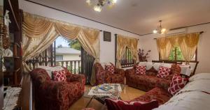 Posezení v ubytování Chez Benoit Self Catering