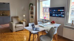 Et tv og/eller underholdning på Apartament Julietta