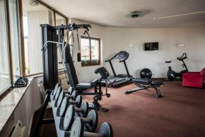 Fitness centrum a/nebo fitness zařízení v ubytování Hotel Delta