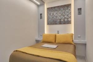 Ένα ή περισσότερα κρεβάτια σε δωμάτιο στο Modern Studio for Two, Mytilene Lesvos