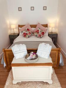 Postel nebo postele na pokoji v ubytování The Apple Shed Norfolk