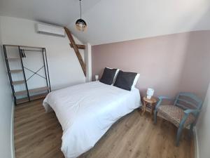 Rêve de Loire chambres d'hôtes au calme au pied des châteaux de la Loire客房内的一张或多张床位