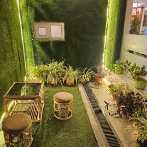 Κήπος έξω από το Hotel Krishna Kathmandu