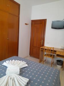 TV a/nebo společenská místnost v ubytování Hostal Salomé
