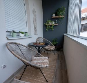 Balkón nebo terasa v ubytování Apartman Nest