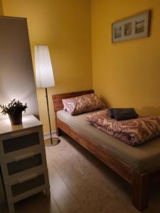 Llit o llits en una habitació de Panoramablick Winterberg - 3 Zimmer