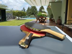 a knife sitting on top of a table at Villa Capogrecale in Piedimonte Etneo