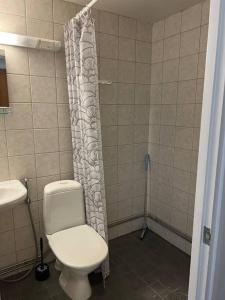Een badkamer bij Tilava yksiö sairaalan vieressä