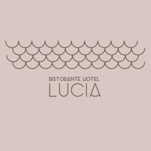 una ilustración vectorial de un techo metálico con las palabras boscombe hotel luzico en Ristorante Hotel Lucia - 100 mt dal mare, en Giulianova