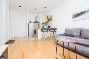 Kuchyň nebo kuchyňský kout v ubytování Apartman Tesla Zadar