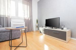 TV a/nebo společenská místnost v ubytování Apartman Tesla Zadar
