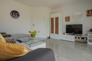 TV a/nebo společenská místnost v ubytování Apartmani "A View to the Danube" + 37 fotografií