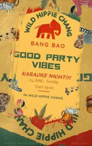 a poster for a bong bar with a sign at Wild Hippie Chang 