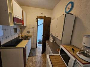 Kuchyň nebo kuchyňský kout v ubytování Apartments Ivan