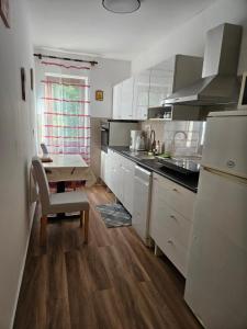 Kuchyň nebo kuchyňský kout v ubytování Apartments Ivan