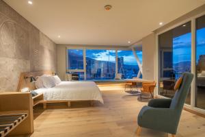 Katil atau katil-katil dalam bilik di GO Quito Hotel