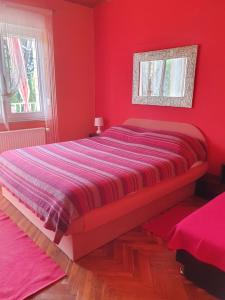 Postel nebo postele na pokoji v ubytování Senka