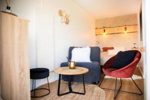 Posedenie v ubytovaní Trésor d'Opale T1 VUE MER BALNÉO-SPA PARKING PRIVÉ WIFI NETFLIX 3 PERS