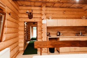 Kuchyň nebo kuchyňský kout v ubytování Chudodievo in Chynadievo Mini-Hotel