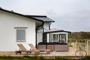 Balkón nebo terasa v ubytování Exclusive house with private boathouse