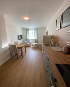 Kuchyň nebo kuchyňský kout v ubytování Apartmany Tachov - First Floor