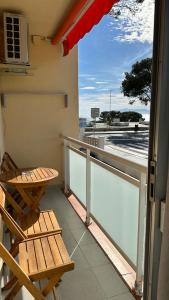 Balkón alebo terasa v ubytovaní Apartsalou Tati