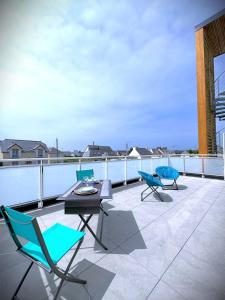 Μπαλκόνι ή βεράντα στο Le Grand Large-Appart proche mer avec terrasse