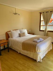 Postel nebo postele na pokoji v ubytování Cabañas & Spa Qamawi