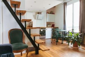 Køkken eller tekøkken på Appartement type loft - 40m² Marais