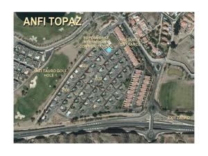 Pohľad z vtáčej perspektívy na ubytovanie ANFI TOPAZ VILLA TAURO GOLF & BEACH 3 bedrooms 4 bathrooms private pool