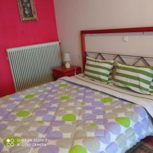 Postel nebo postele na pokoji v ubytování Guest House Sakis.