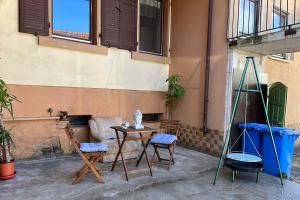 Balkoni atau teres di Spacious apartment near Hanau