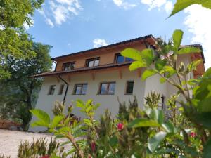 a house in the middle of a garden at Pignathof Castanea in Campodazzo +15 photos