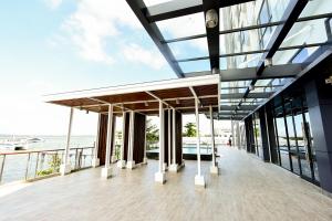 a building with a view of the ocean at Lovina 31-ABAC at One Residence in Batam Center