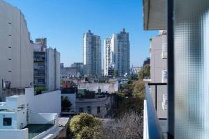 a view of a city with tall buildings at Almagro BA Studio. in Buenos Aires